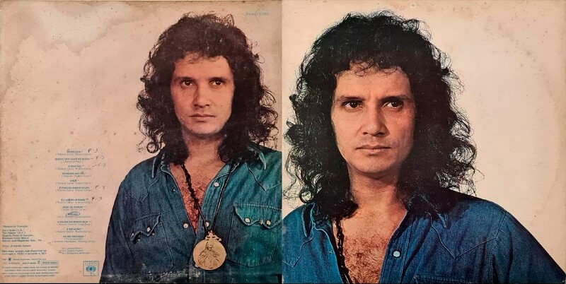 Capa e Contra Capa LP -Roberto Carlos o Álbum de 1974